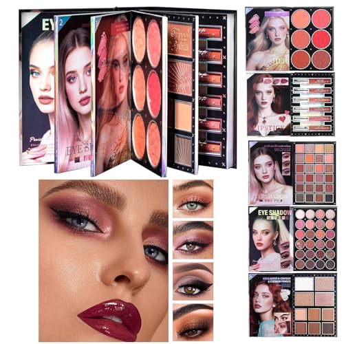 Paleta Facial, 48 Colores Cosméticos Duraderos,