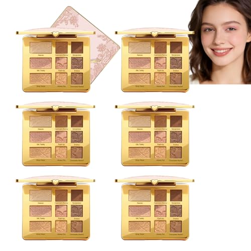 Paleta de sombras de ojos desnuda de 9 colores,