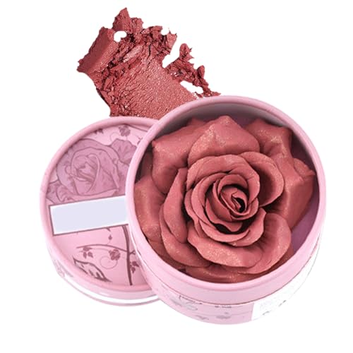 Rubor En Polvo Rosa Para Mejillas, Diseño 3D Con