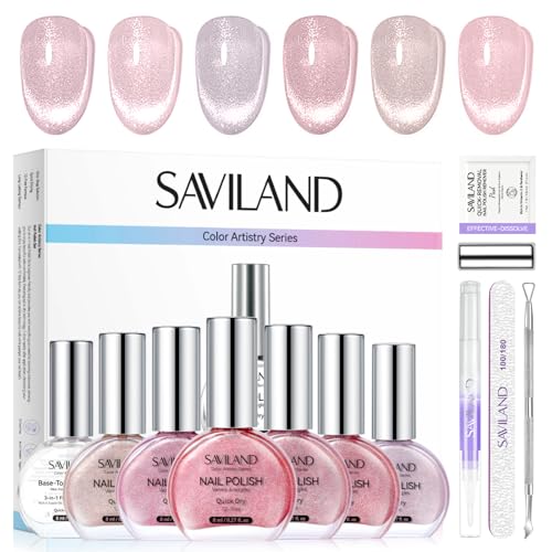SAVILAND Color Artistry Cat Eye - Esmalte de uñas