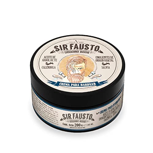 Sir Fausto - Crema para Afeitar la Barba de Hombre