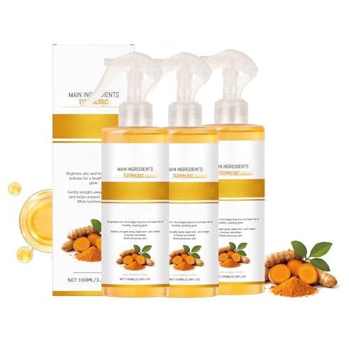 Spray exfoliante de cúrcuma, tratamiento facial de