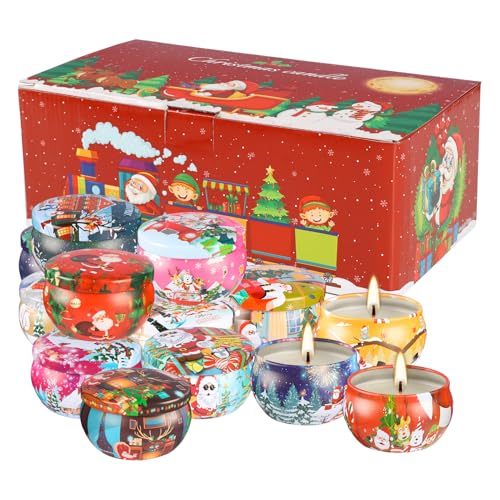 Velas Aromáticas de Navidad,Velas De Té De Larga