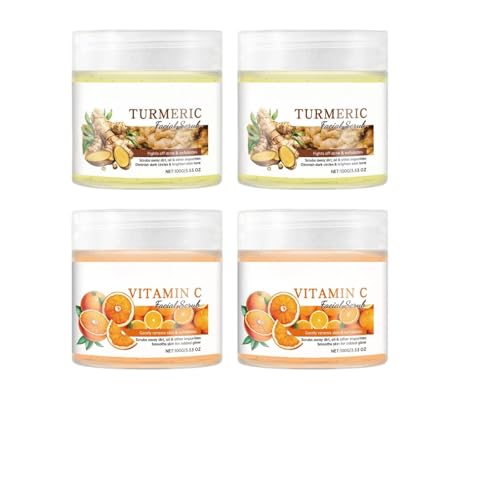 Vitamina C y cúrcuma exfoliante facial, limpiador