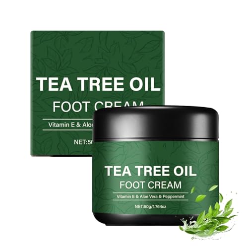 Crema para Pies con Aceite de Árbol de Té, Crema