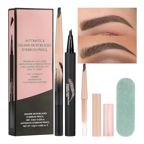 Lápiz de cejas de microblading, juego de pluma de