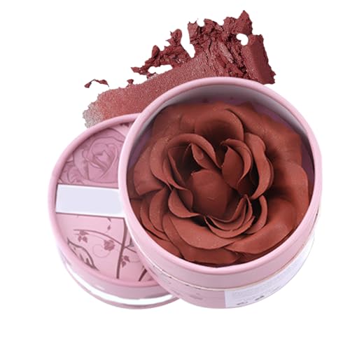 Misaakoeq Rubor En Polvo,Rubor 3D Pétalos De Rosa